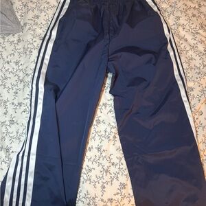 Amazon Navy Blue Track Pants with White Stripes